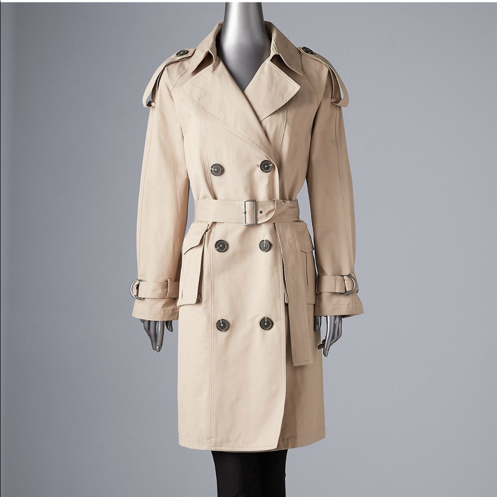 Simply Vera wang Twill button-From Coat.